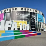 a large building with a sign in front of it. IFA 2025 Berlin. {Tech} for Travel. https://techfortravel.co.uk