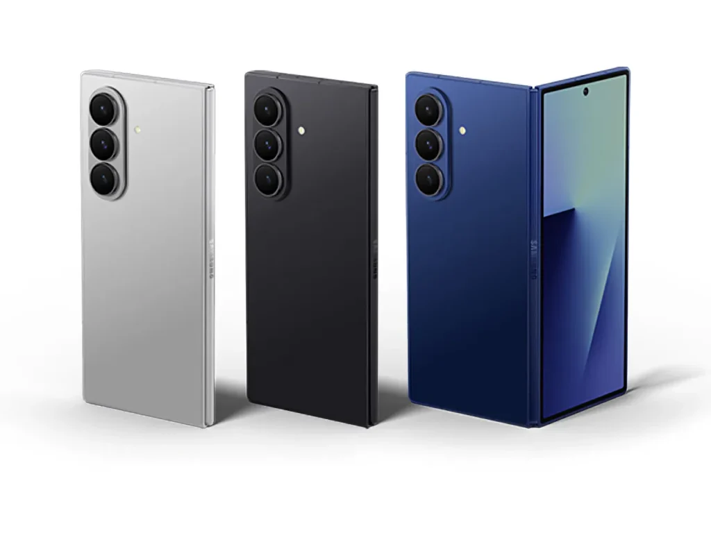 Samsung Galaxy Z Fold7 Colours – {Tech} for Travel a group of cell phones. Samsung Galaxy Z Fold7 Colours. {Tech} for Travel. https://techfortravel.co.uk