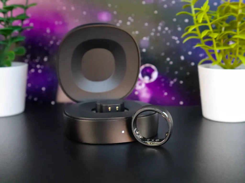 a round black object with a ring in it. RingConn Gen 2 Smart Ring Review. {Tech} for Travel. https://techfortravel.co.uk