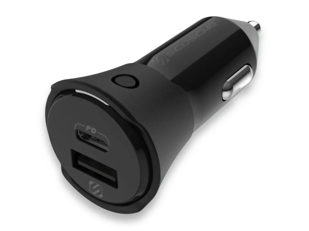 Scosche FoundIt Car Charger Profile – {Tech} for Travel a black car charger with a usb port. Scosche FoundIT car charger . {Tech} for Travel. https://techfortravel.co.uk
