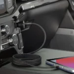IFA 2025: Scosche FoundIT Car Charger Makes Lost Hire Cars a Thing of the Past a phone plugged into a car. Scosche FoundIt Charger. {Tech} for Travel. https://techfortravel.co.uk