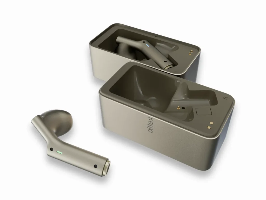 Timekettle W4 AI Translator Earbuds Sandy Gold – {Tech} for Travel a pair of wireless headphones. Timekettle W4 AI Translator Earbuds. {Tech} for Travel. https://techfortravel.co.uk
