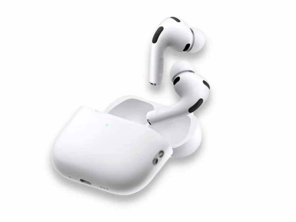 a white wireless earbuds in a case. Apple AirPods Pro 3. {Tech} for Travel. https://techfortravel.co.uk