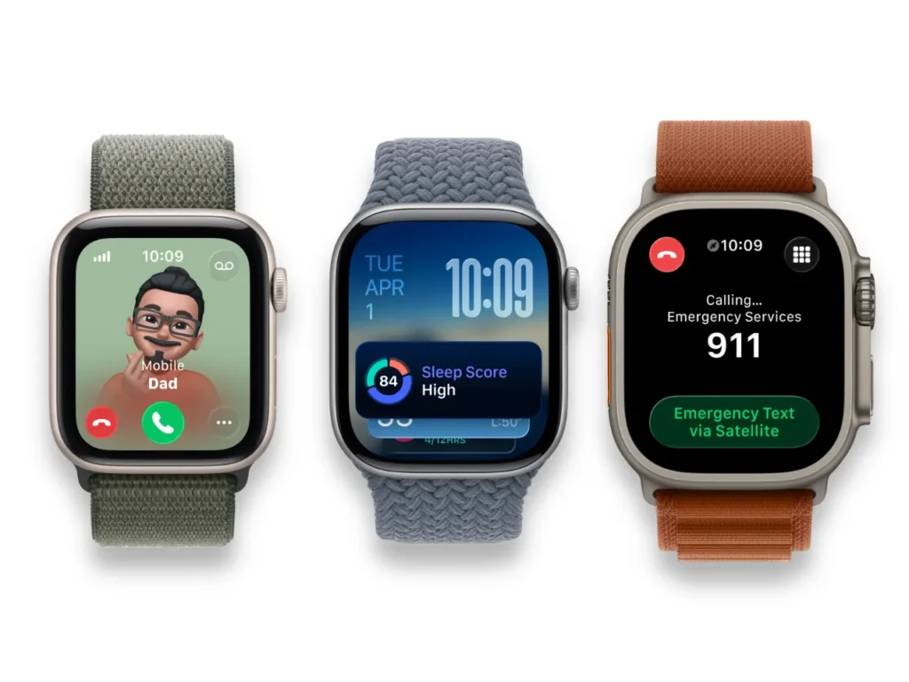 a group of smart watches. Apple Watch. {Tech} for Travel. https://techfortravel.co.uk