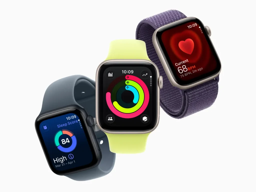 a group of smart watches. Apple Watch. {Tech} for Travel. https://techfortravel.co.uk