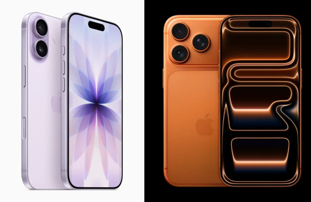 a comparison of a cell phone. Apple iPhone 17 Series. {Tech} for Travel. https://techfortravel.co.uk