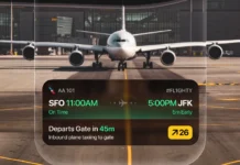 Flighty iOS 26 Update: Glass UI, CarPlay & Smarter Tracking a screenshot of an airplane. Flight ios 26 update. {Tech} for Travel. https://techfortravel.co.uk