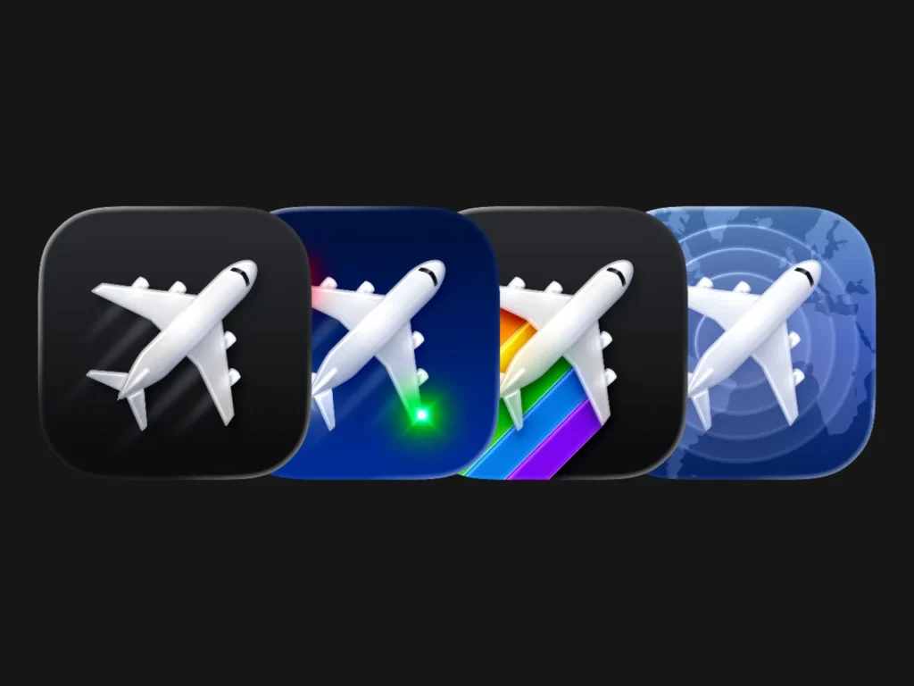 Flighty Logos – {Tech} for Travel a screenshot of a phone. Flighty ios 26 update. {Tech} for Travel. https://techfortravel.co.uk