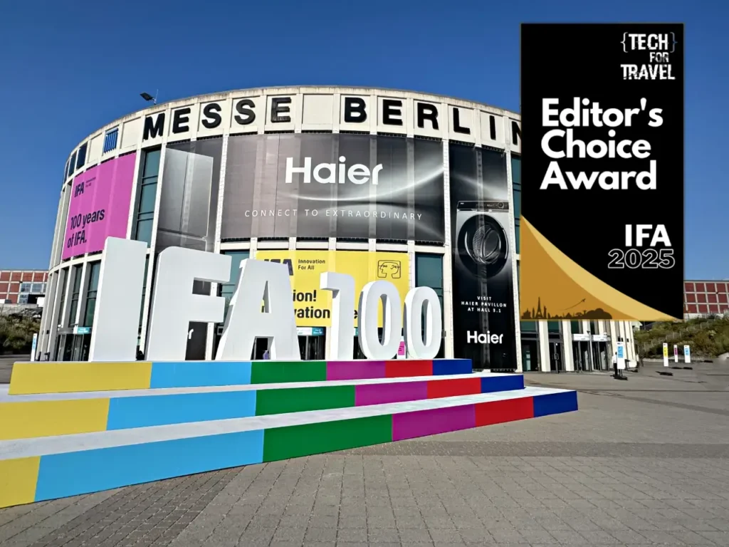 IFA 2025 AWARDS – {Tech} for Travel a large building with a sign in front of it. Best of IFA 2025. {Tech} for Travel. https://techfortravel.co.uk