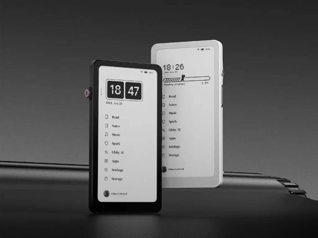 a couple of rectangular cell phones. Krono ePaper Reader. IFA 2025 news. {Tech} for Travel. https://techfortravel.co.uk
