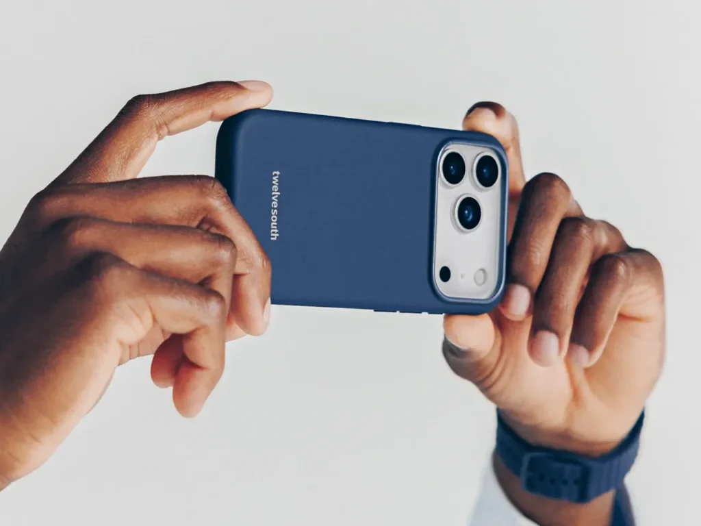 hands holding a cell phone. Best Apple iPhone 17 Cases. Apple iPhone 17 Pro Cases. Apple iPhone 17 Pro Max Cases. {Tech} for Travel. https://techfortravel.co.uk