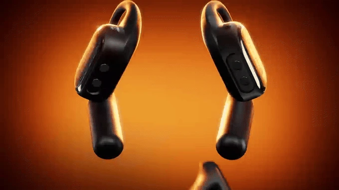 575c0b47bf40b305452ca7d4e5d12742_original – {Tech} for Travel a pair of black earbuds. OpenRock Link 20 Earbuds. {Tech} for Travel. https://techfortravel.co.uk