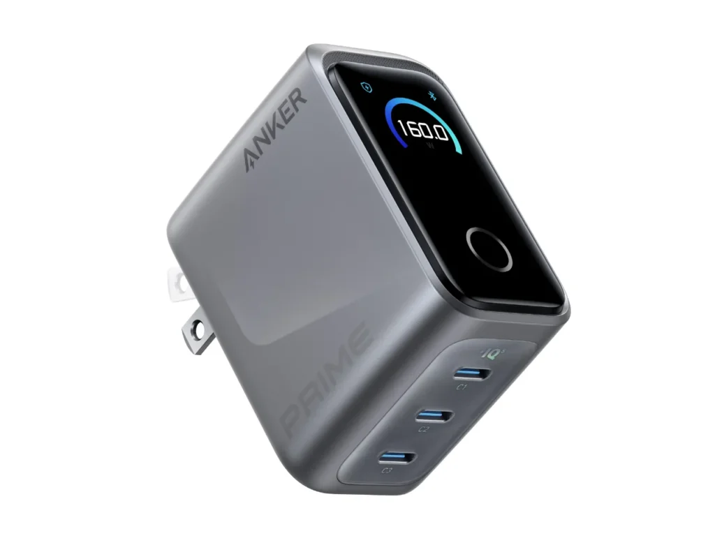 Anker Prime Charger – {Tech} for Travel a close up of a device. Anker Prime. {Tech} for Travel. https://techfortravel.co.uk