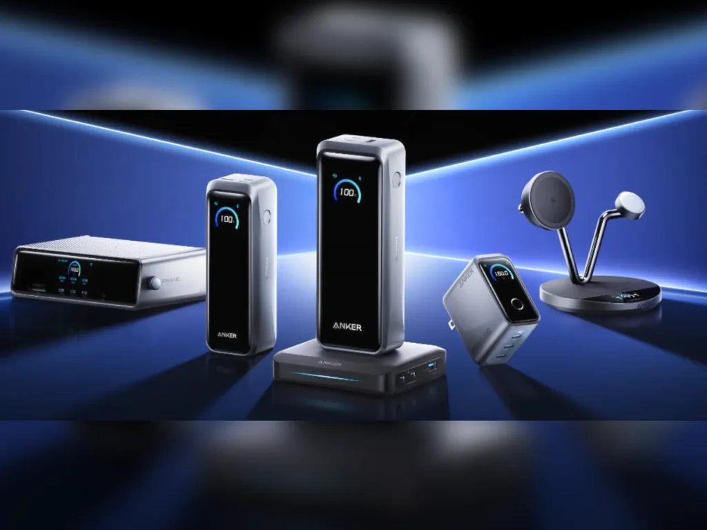 Anker Prime Range – {Tech} for Travel a group of electronic devices. Anker Prime. {Tech} for Travel. https://techfortravel.co.uk