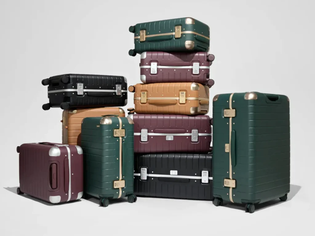 Away Aluminum Edge Collection – {Tech} for Travel a stack of luggage on a white background. Away Aluminum Edge Collection. {Tech} for Travel. https://techfortravel.co.uk