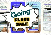 Going’s Weekend Flash Sale Offers Cheap Flight Deals at $29 a screen shot of a phone. Cheap Flight Deals. Going Flash Sale. {Tech} for Travel. https://techfortravel.co.uk