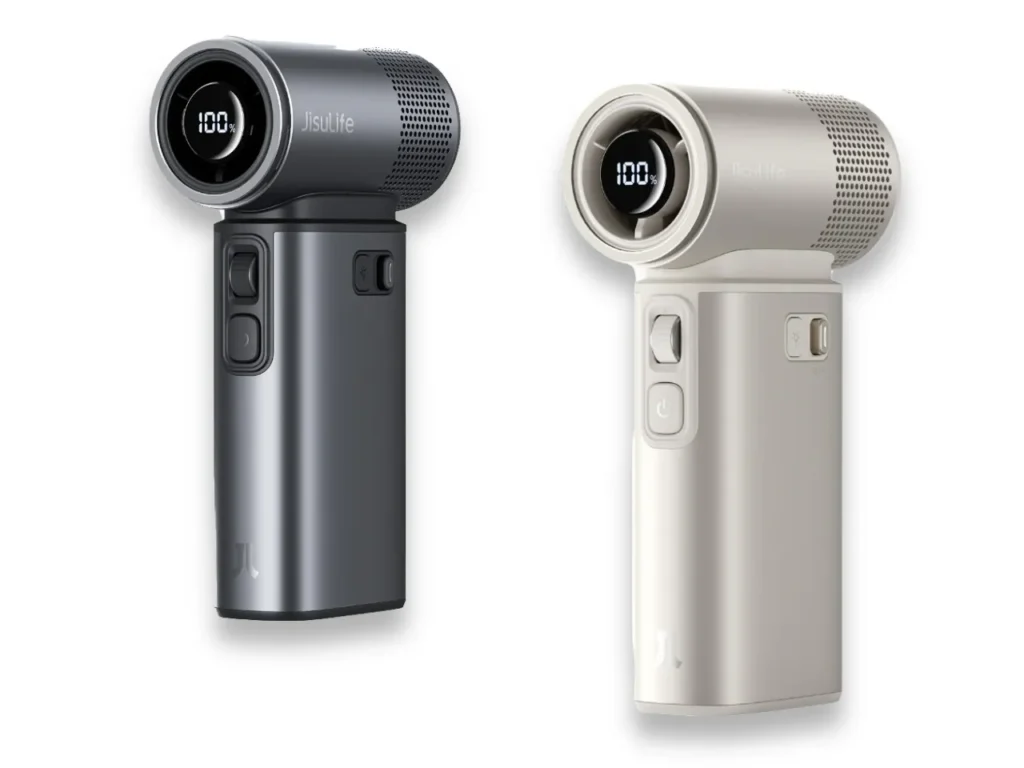a close up of a device. Jisulife Ultra2 Portable Fan Review. {Tech} for Travel. https://techfortravel.co.uk