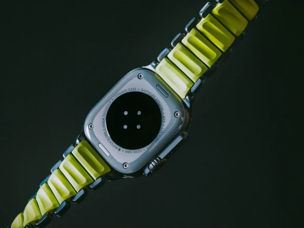 a close up of a watch. Nomad Stratos Apple Watch Band. {Tech} for Travel. https://techfortravel.co.uk