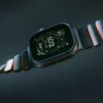 a close up of a watch. Nomad Stratos Apple Watch Band. {Tech} for Travel. https://techfortravel.co.uk