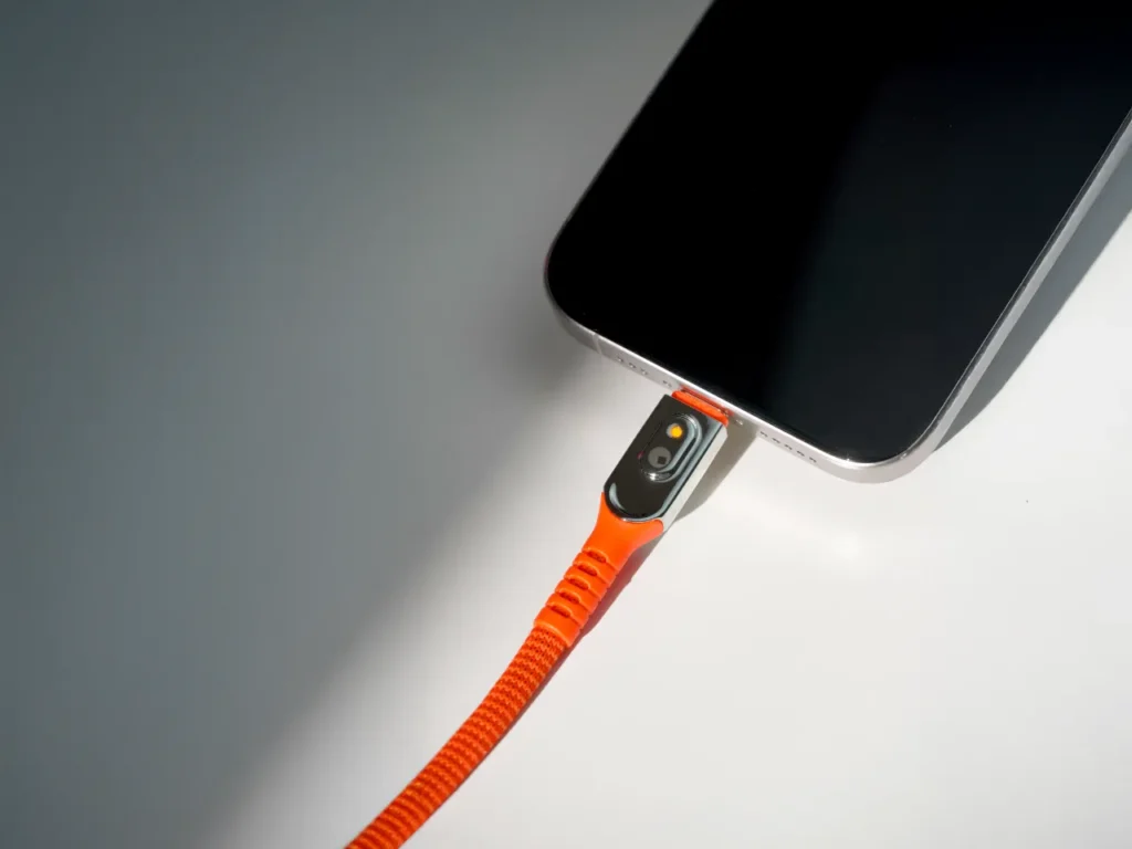 Rolling Square inCharge Life Cable in use – {Tech} for Travel a cell phone with a cable. Rolling Square inCharge Life. {Tech} for Travel. https://techfortravel.co.uk