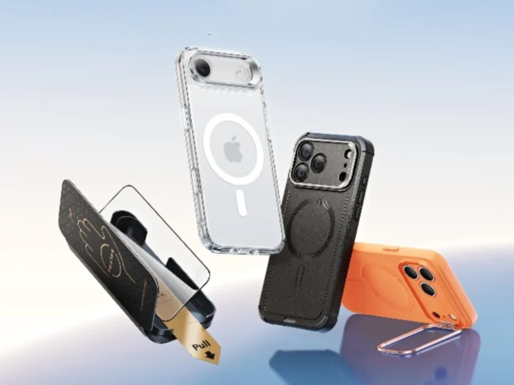 ESR Gear iPhone 17 Cases – {Tech} for Travel a group of cell phones in a case. ESR Gear. Black Friday Deals 2025. {Tech} for Travel. https://techfortravel.co.uk