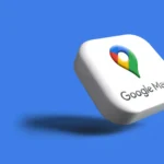 a white square with a logo on it. Google Maps Gemini update. {Tech} for Travel. https://techofrtravel.co.uk