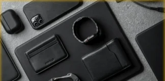 Black Friday deals 2025: Nomad’s premium gear for frequent flyers a black rectangular object with a variety of objects on it. Black Friday Deals 2025. {Tech} for Travel. https://techfortravel.co.uk