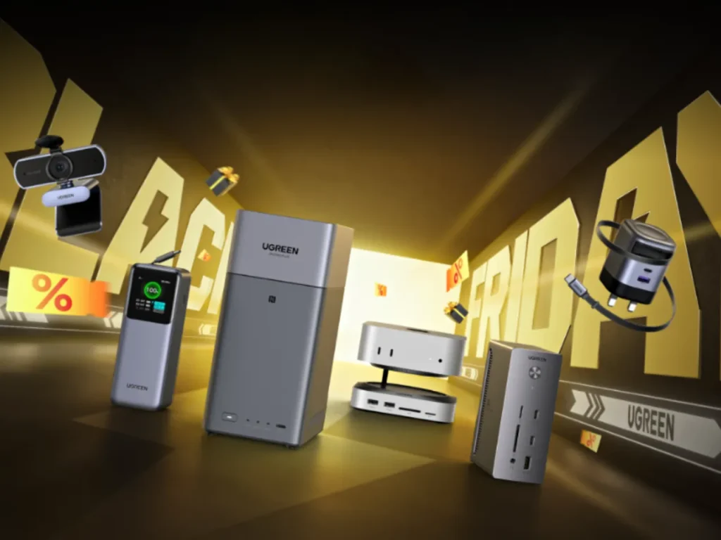 a group of electronic devices. UGREEN Black Friday Deals 2025. {Tech} for Travel. https://techfortravel.co.uk