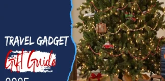My top picks for best travel gifts for Christmas 2025 a christmas tree with presents under it