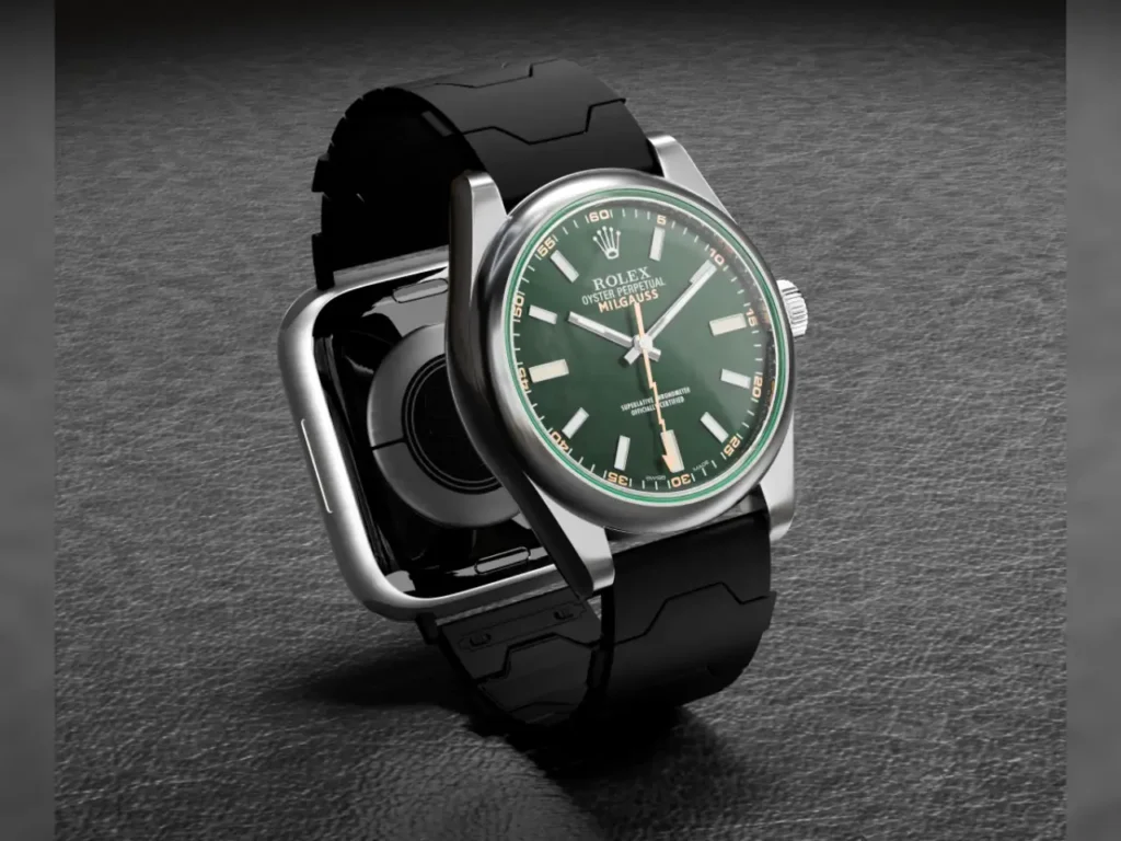 Straplet strap Shadow Colour – {Tech} for Travel a watch on a black surface. Smartlet strap. CES 2026 News. {Tech} for Travel. https://techfortravel.co.uk