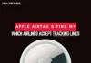 Which airlines accept Apple Find My links when bags go missing? a close up of a logo. Apple Find My network. {Tech} for Travel. https://techfortravel.co.uk