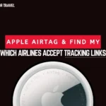 a close up of a logo. Apple Find My network. {Tech} for Travel. https://techfortravel.co.uk