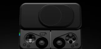 Phone gaming upgrade Ohsnap MCON Controller launches snap on grip a black gaming controller with a round button. Ohsnap MCON Controller. {Tech} for Travel. https://techfortravel.co.uk