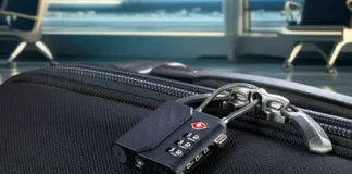 A big new gadget lineup from Scosche, including a TSA approved Find My lock a black suitcase with a combination lock. Scosche CES 2026 News. {Tech} for Travel. https://techfortravel.co.uk