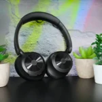 a pair of black headphones on a black surface. OneOdio Focus A1 Pro Review. {Tech} for Travel. https://techfortravel.co.uk