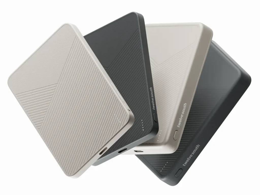 a group of rectangular electronic devices. Twelve South PowerCapsule. {Tech} for Travel. https://techfortravel.co.uk